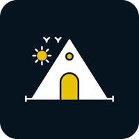 Camping Glyph Two Color Icon vector