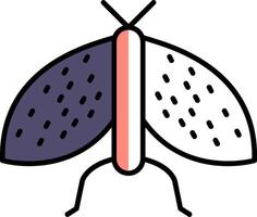 Insects Filled Half Cut Icon vector