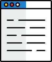 Ux Filled Half Cut Icon vector