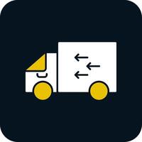 Delivery Glyph Two Color Icon vector