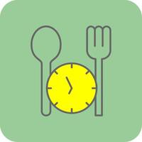 Fasting Filled Yellow Icon vector