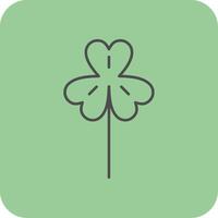 Clover Filled Yellow Icon vector