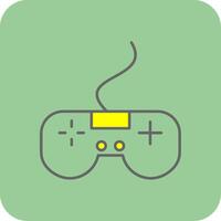 game Filled Yellow Icon vector