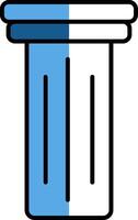 Pillar Filled Half Cut Icon vector