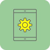 Technology Filled Yellow Icon vector