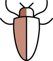 Insect Filled Half Cut Icon vector