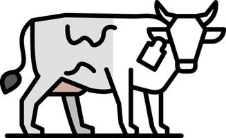 Livestock Farming Filled Half Cut Icon vector