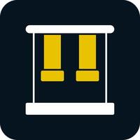 Trapeze Glyph Two Color Icon vector