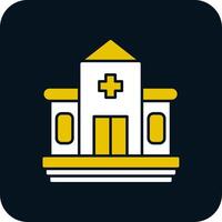 Hospital Glyph Two Color Icon vector