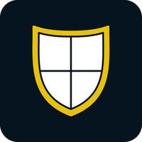 Shield Glyph Two Color Icon vector
