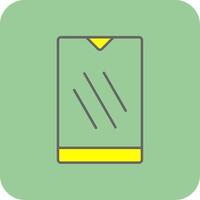 Mobile Phone Filled Yellow Icon vector