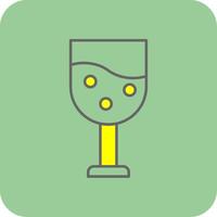 Chalice Filled Yellow Icon vector