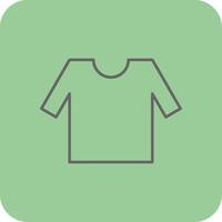 Shirt Filled Yellow Icon vector