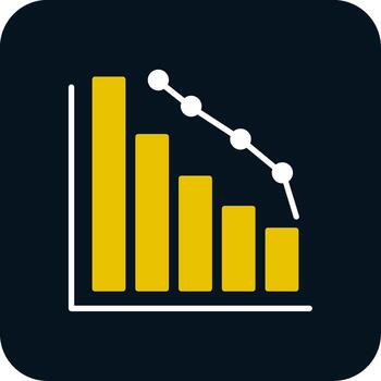 Decrease Glyph Two Color Icon vector