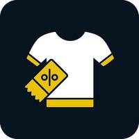 Shirt Glyph Two Color Icon vector