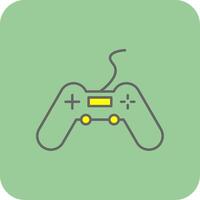 Gaming Filled Yellow Icon vector