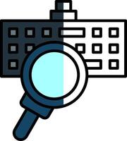 Keylogger Filled Half Cut Icon vector