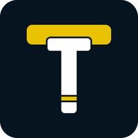 Squeegee Glyph Two Color Icon vector