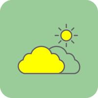 Day Filled Yellow Icon vector