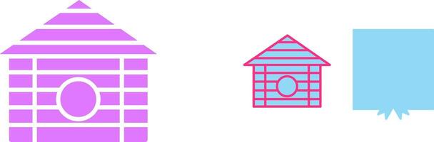 Wood Cabin Icon vector