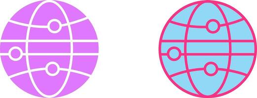 Globe III Icon vector