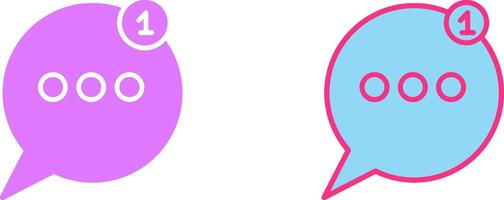 Message Bubbles Icon vector