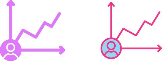 Candidate Graph Icon vector