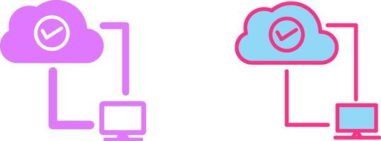 Cloud Connections Icon vector