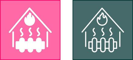 Heating System Icon vector