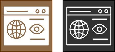 Web Visibility Icon vector