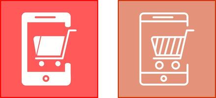 Mobile Shopping Icon vector