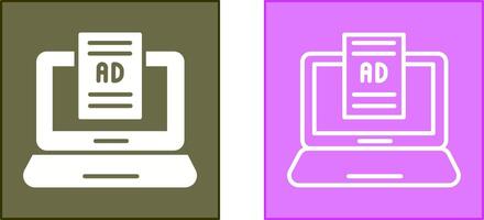 Internet Ads Icon vector