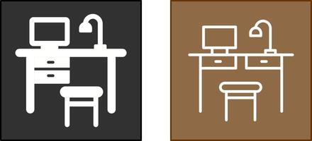 Simple Desk Icon vector