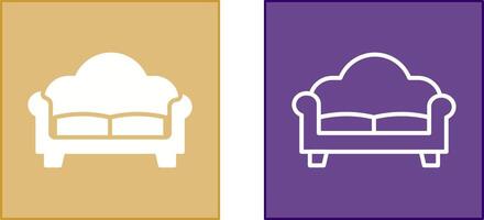 Double Sofa Icon vector