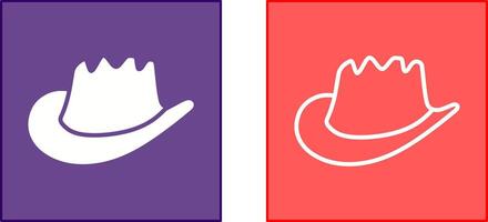 icono de sombrero de vaquero vector