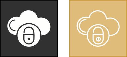 Secure Cloud Icon vector