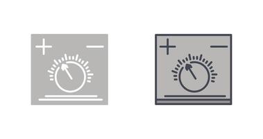 temperatura mando icono vector