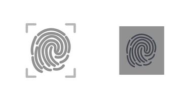 Fingerprint Lock Icon vector