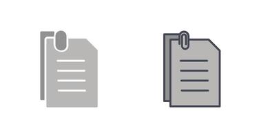 Attached Documents Icon vector