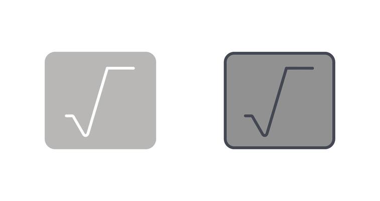 Square Root Icon