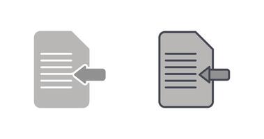 Import Document Icon vector