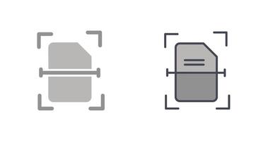 Scanning Document Icon vector