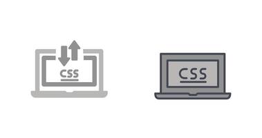 CSS Laptop Icon vector