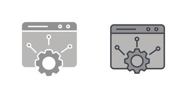 Web Setting Icon vector