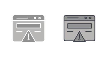 Web Error Icon vector