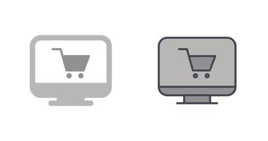 icono de tienda online vector