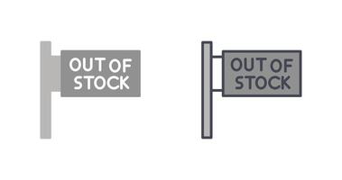 Out of Stock Icon vector