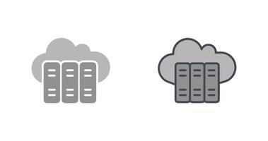 Cloud Library Icon vector