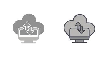 icono de transferencia de datos vector