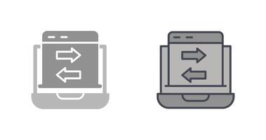 icono de transferencia de datos vector